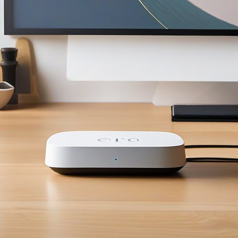 Illustrative image for Amazon eero 6 mesh wifi add-on extender - Add up to 1,500 sq. ft. of Wi-Fi 6 coverage. Required eero mesh wifi system not included