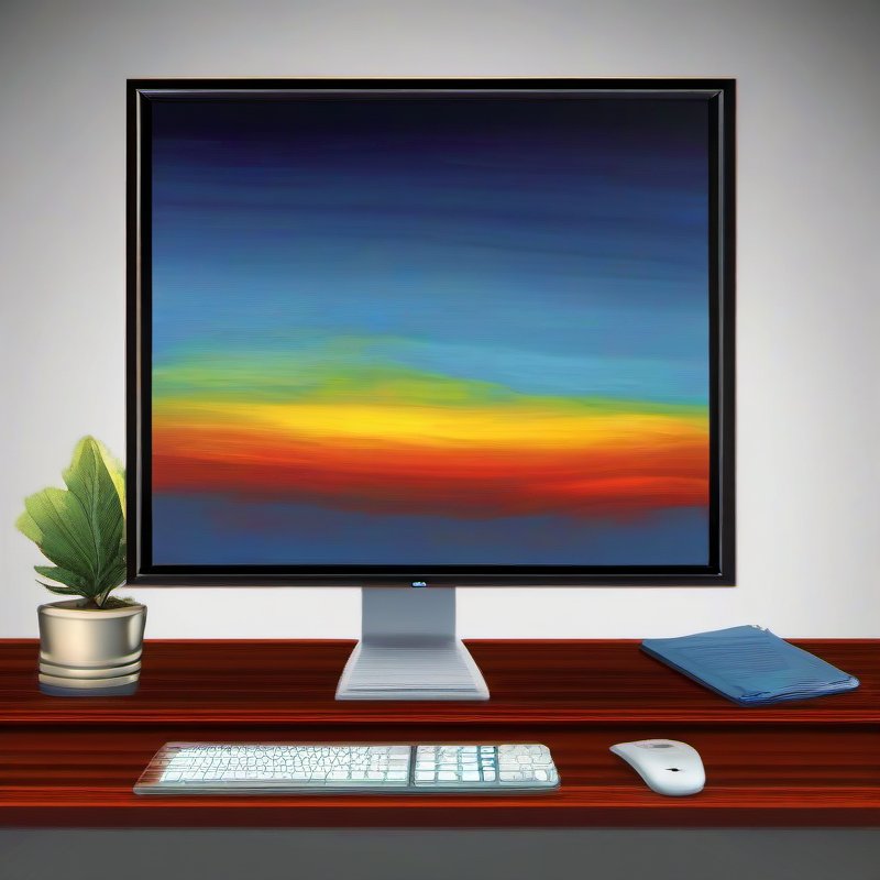Illustrative image for Amazon Basics IPS Monitor 75 Hz Powered with AOC Technology FHD 1080P HDMI, Display Port and VGA Input VESA Compatible Built-in Speakers for Office and Home, 27 in, Black