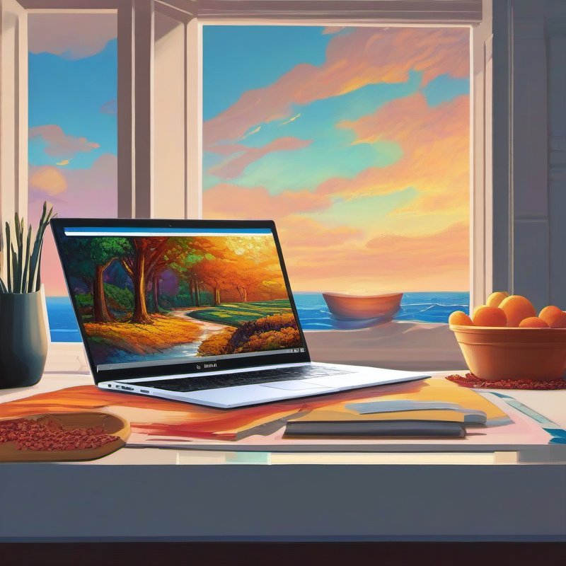 Illustrative image for HP 14 Laptop, Intel Celeron N4020, 4 GB RAM, 64 GB Storage, 14-inch Micro-edge HD Display, Windows 11 Home, Thin & Portable, 4K Graphics, One Year of Microsoft 365 (14-dq0040nr, Snowflake White)