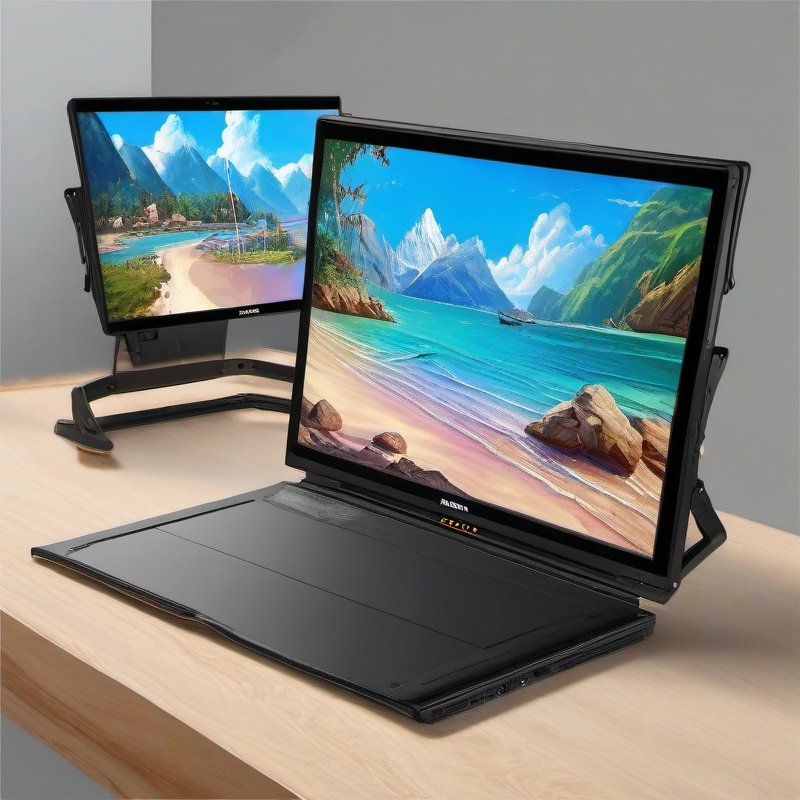 MNN Portable Monitor 15.6inch FHD 1080P USB C HDMI Gaming Ultra-Slim IPS Display w/Smart Cover & Speakers,HDR Plug&Play, External Monitor for Laptop PC Phone Mac (15.6'' 1080P)