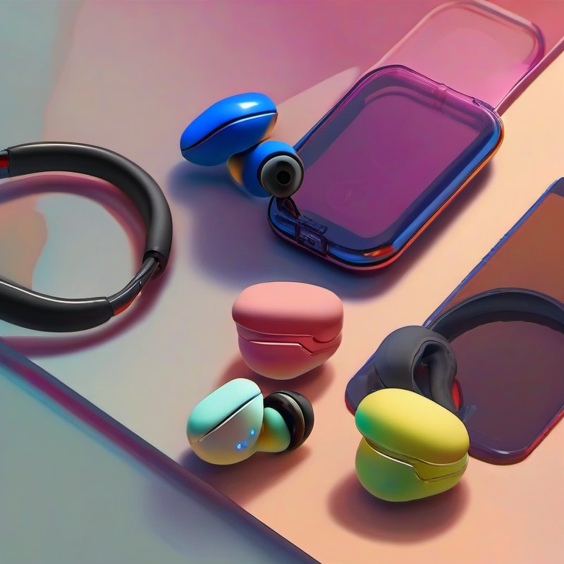 Illustrative image for TOZO NC9 Hybrid Active Noise Cancelling Wireless Earbuds, 6 Mics ENC Clear Call, IPX8 Waterproof, in Ear Bluetooth 5.3 Headphones Stereo Bass Ear Buds 60H Playtime with LED Display 32 EQs via APP
