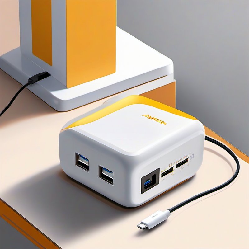 Illustrative image for Anker MacBook Charger,140W Max 4-Port GaN USB C Charger Block with Smart Display,Fast Charger USB C Power Adapter,Touch Controls for MacBook,iPad,iPhone 17/16 Series (Include 5FT Cable,Non-Battery)