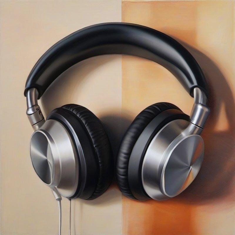 Illustrative image for Bluetooth Headphones, Hybrid Active Noise Cancelling Over Ear Headphones | 35H Playtime, HiFi Stereo Foldable wireless Headphones with Foam Ear Cups for Sports, Office, Travel
